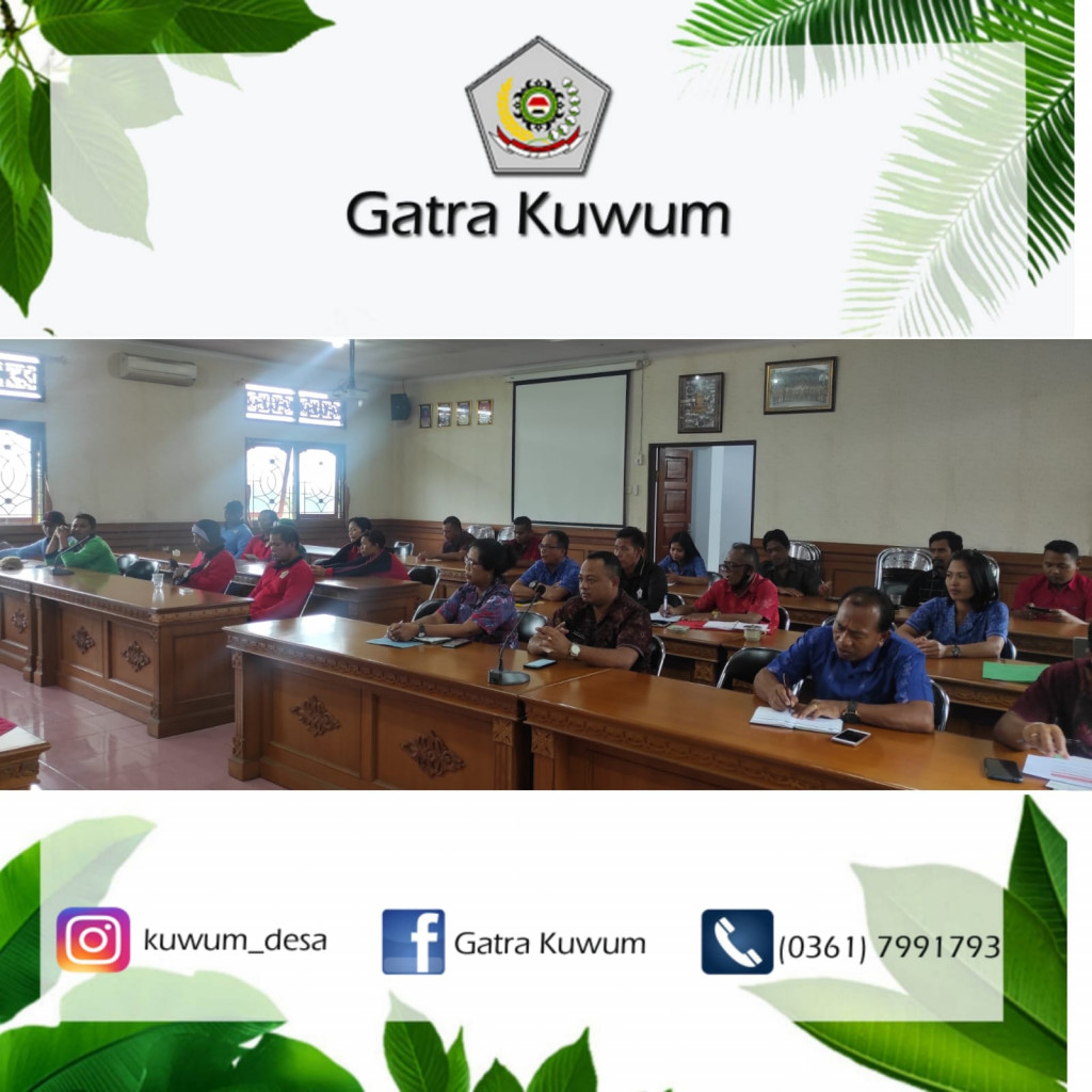 Rapat Koordinasi Bulan September Perangkat Desa, Staf dan TKP Desa Kuwum